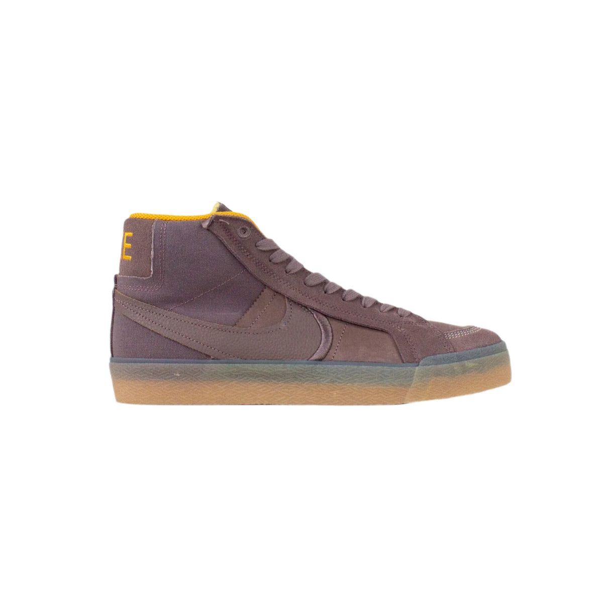 Nike SB Zoom Blazer Mid Premium Plus Shoes - Plum Eclipse / Plum Eclipse / Kumquat (200) - UK 7