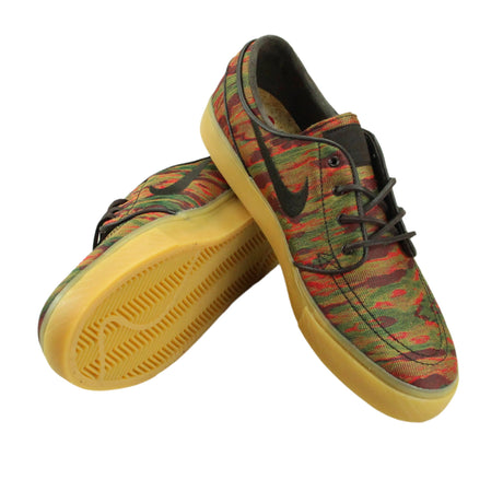 Nike SB Zoom Stefan Janoski Premium Canvas Shoes - Multi Colour / Velvet Brown / Gum Yellow (900) - UK 4