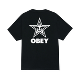 OBEY Bold Star T-Shirt - Pigment True Vintage Black