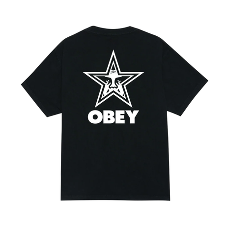 OBEY Bold Star T-Shirt - Pigment True Vintage Black