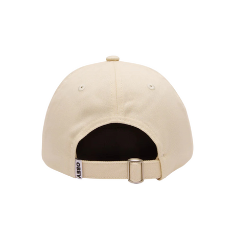 OBEY City People Twill 6 Panel Cap Hat - Unbleached