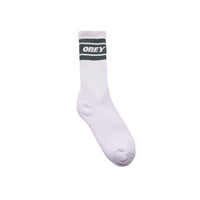 OBEY Cooper II Socks - White / Dark Cedar