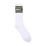 OBEY Cooper II Socks - White / Kombu Green