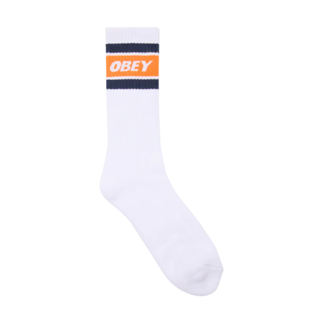 OBEY Cooper II Socks - White / Orange