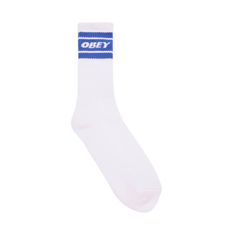 OBEY Cooper II Socks - White / Surf Blue