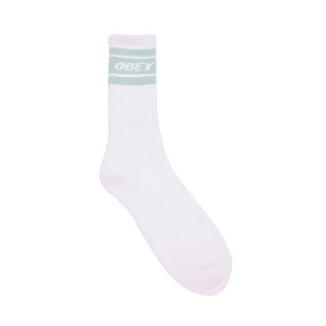 OBEY Cooper II Socks - White / Surf Spray