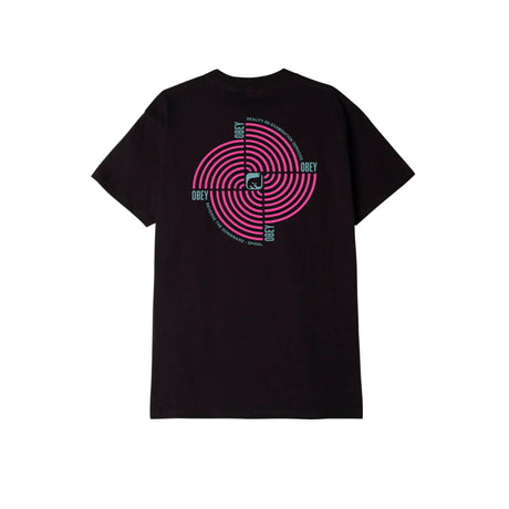 OBEY Downward Spiral T-Shirt - Black