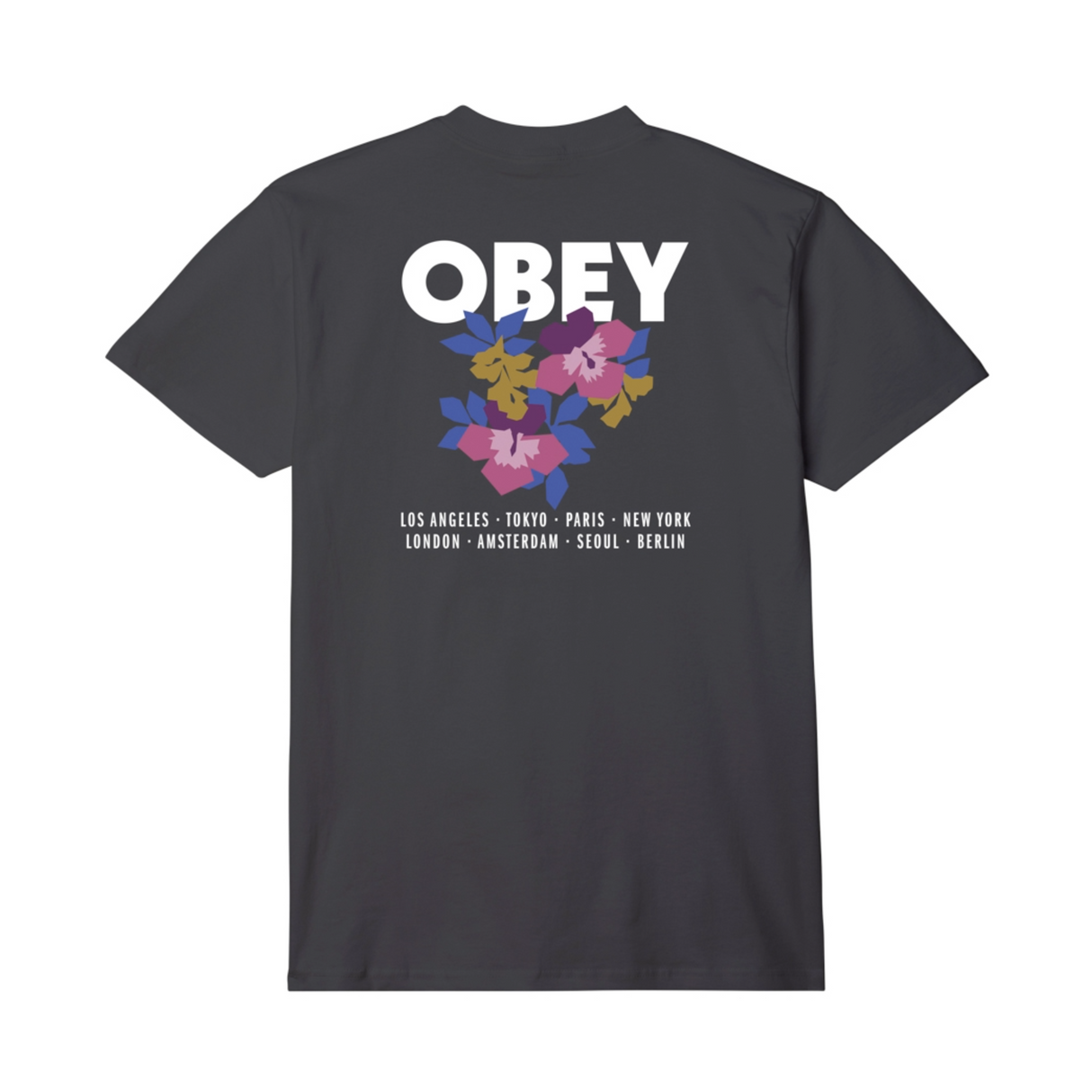 OBEY Floral Garden T-Shirt - Black