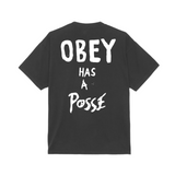 OBEY Has A Posse T-Shirt - Vintage Black