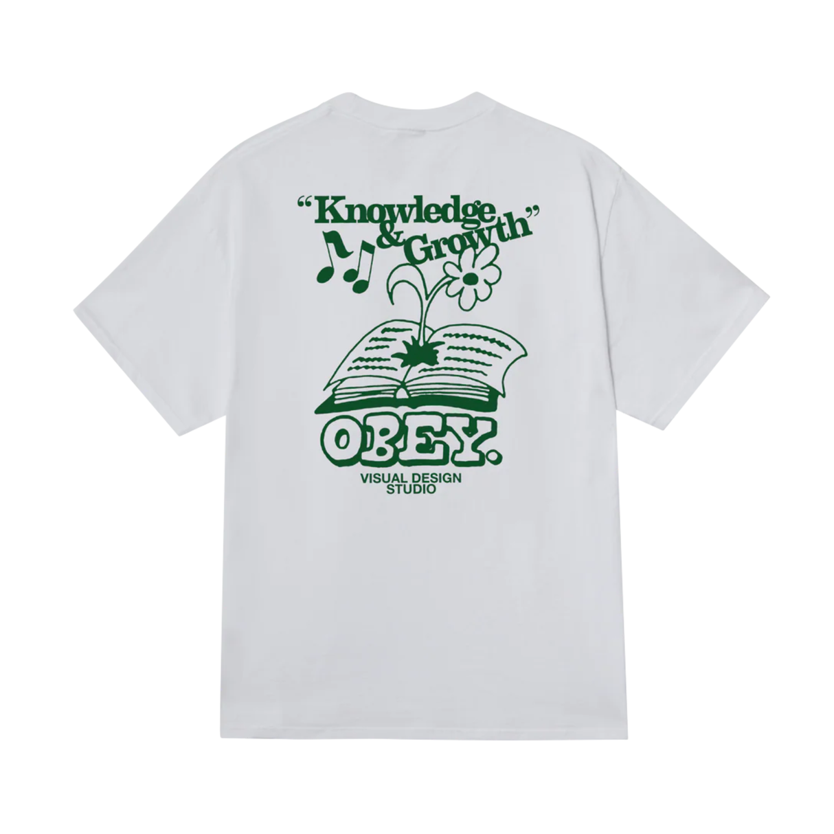 OBEY Knowledge & Growth T-Shirt - White
