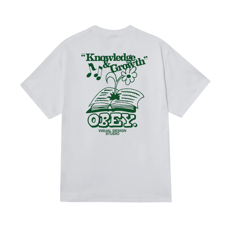 OBEY Knowledge & Growth T-Shirt - White