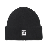 OBEY Mid Icon Patch Cuff Beanie - Black