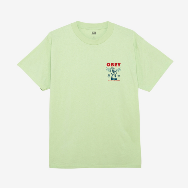 OBEY New Clear Power T-Shirt - Cucumber