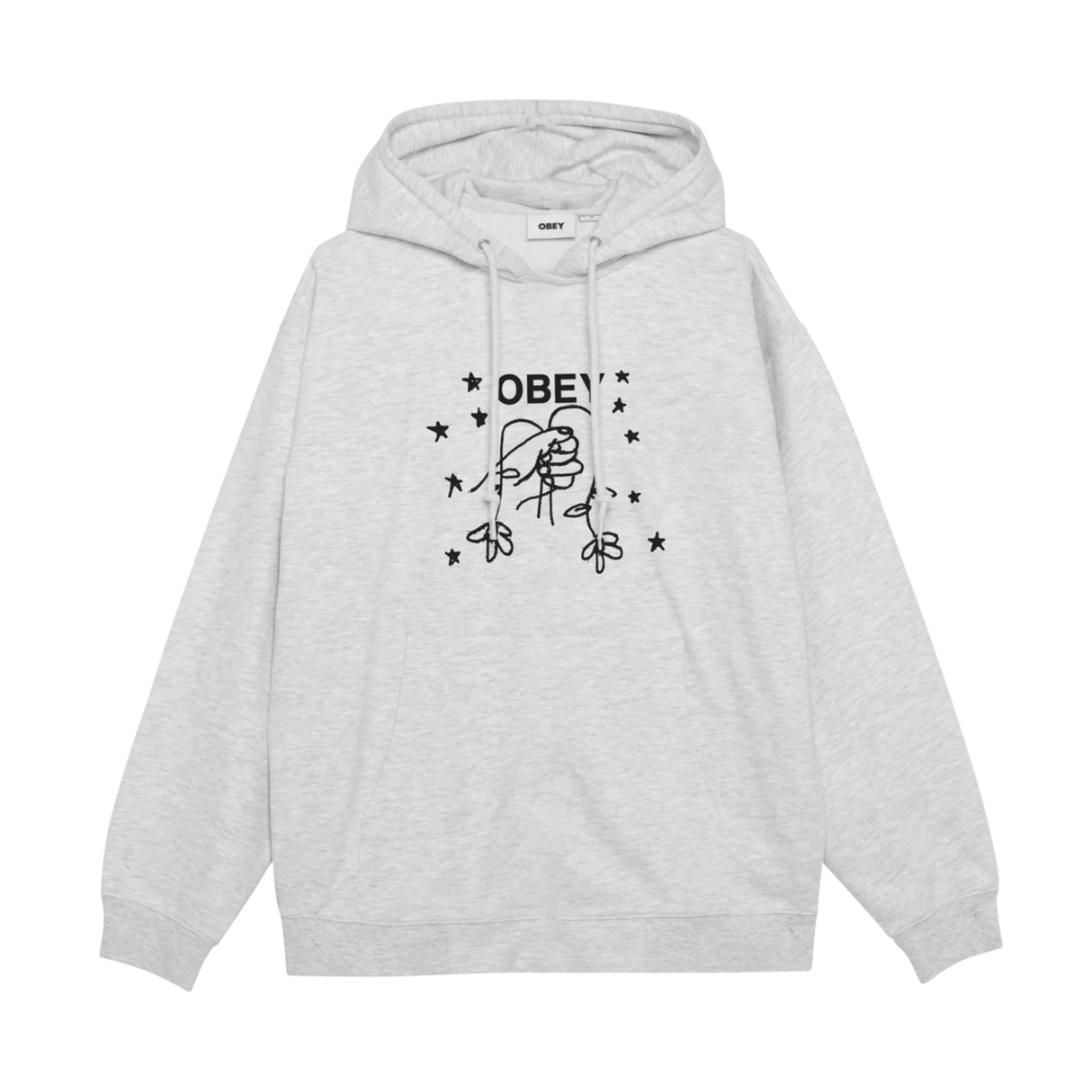 OBEY New Life Hoodie - Heather Grey