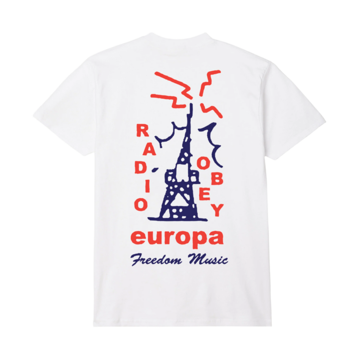 OBEY Radio Europa T-Shirt - White