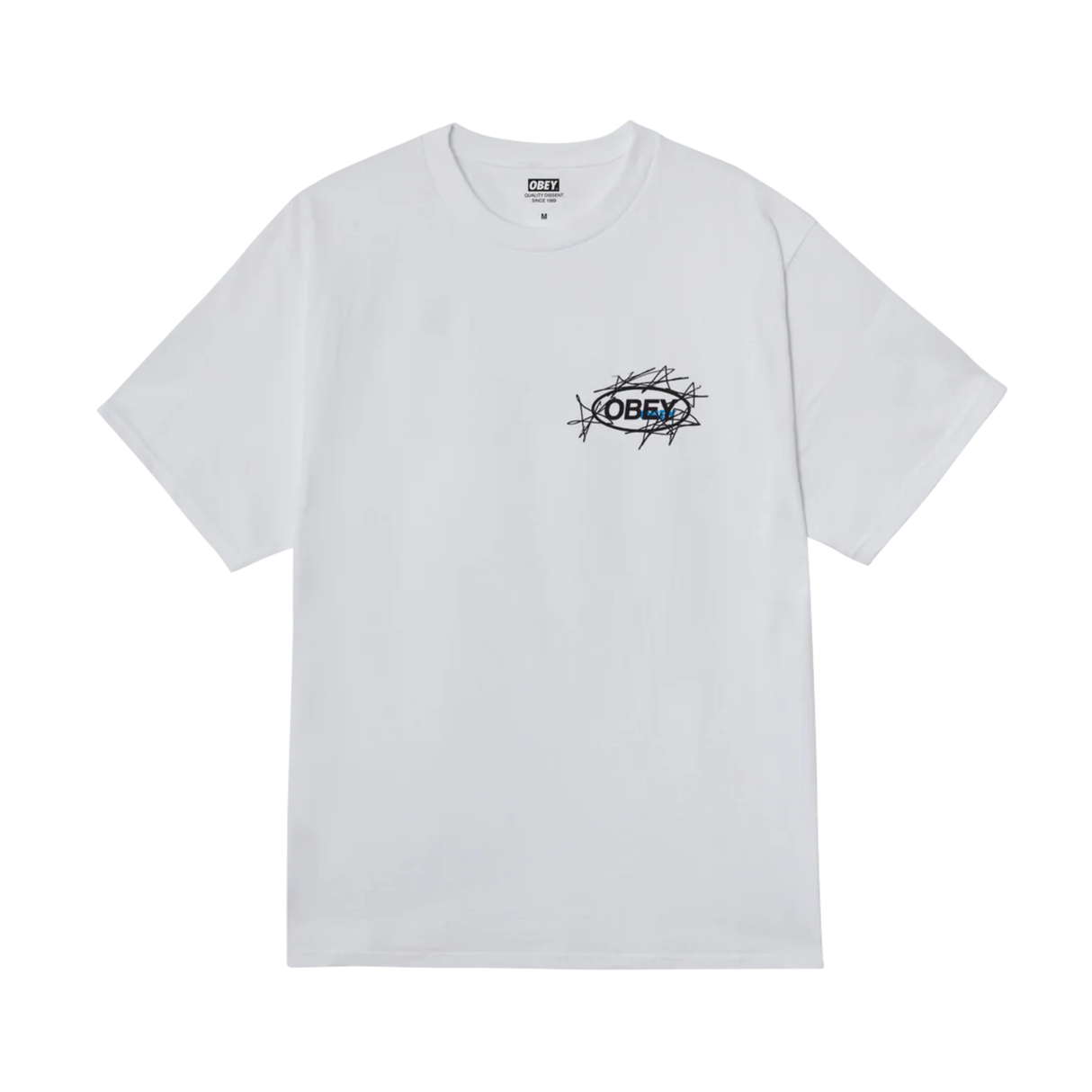 OBEY Scribble Stars T-Shirt - White