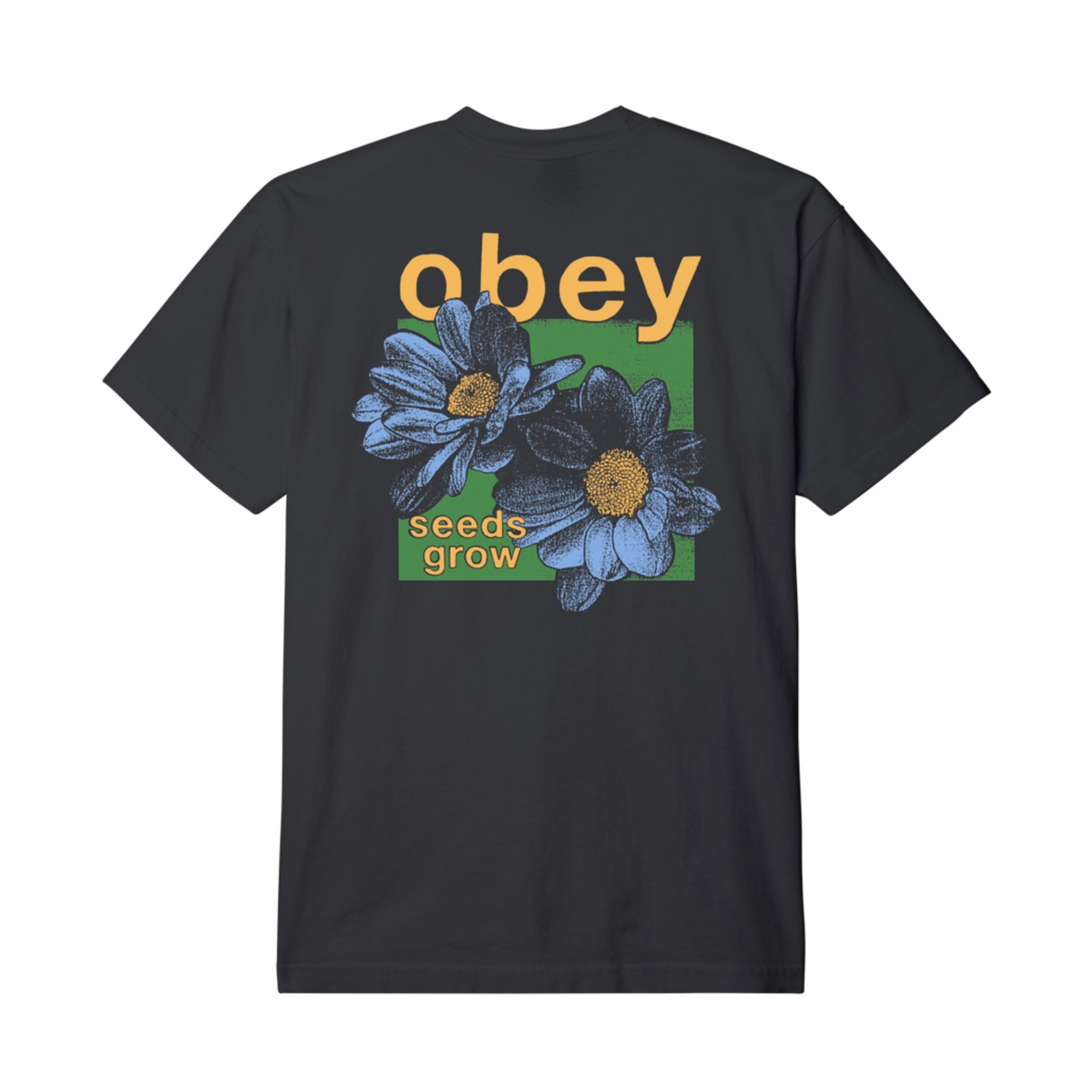 OBEY Seeds Grow T-Shirt - Vintage Black