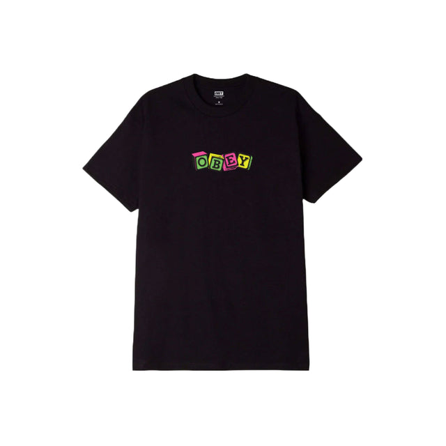 OBEY Toy Blocks T-Shirt - Black