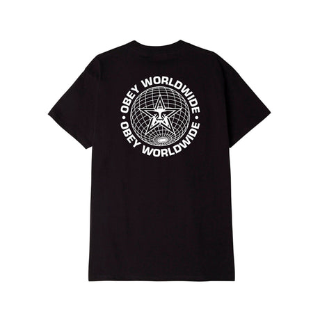 OBEY Worldwide Globe T-Shirt - Black