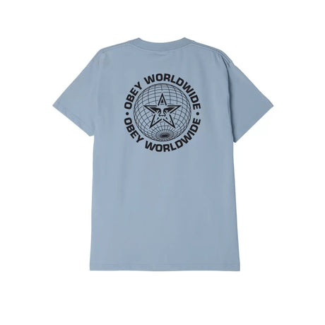 OBEY Worldwide Globe T-Shirt - Good Grey