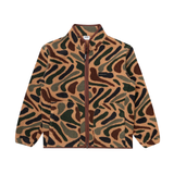 Parlez Hedgeman Camo Fleece Jacket - Brown