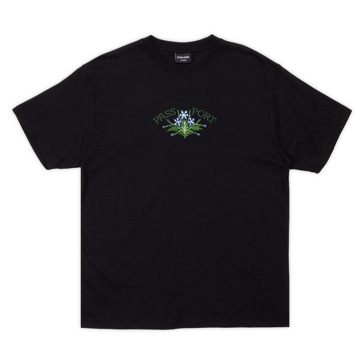 Pass Port Bloom Organic T-Shirt - Black