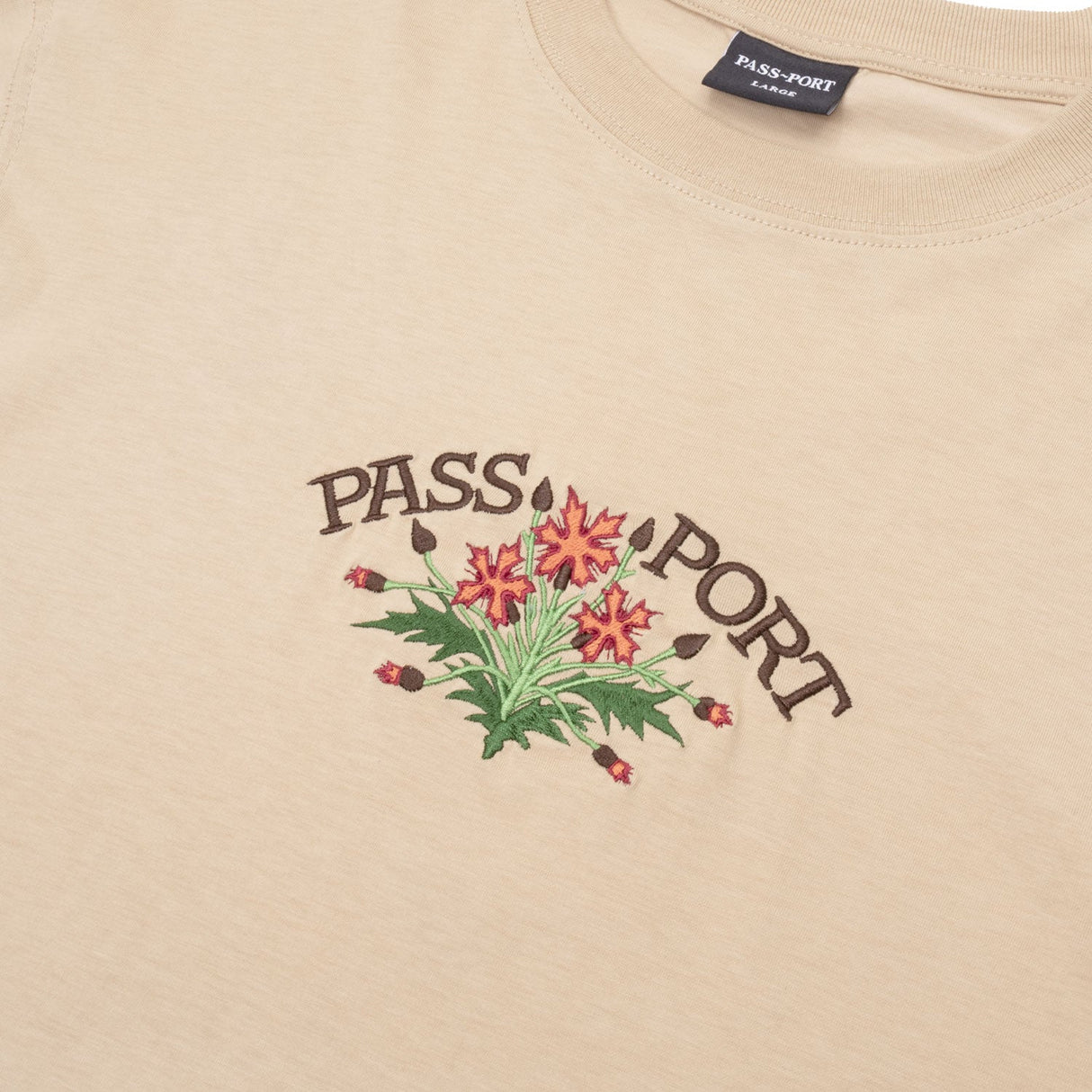 Pass Port Bloom Organic T-Shirt - Sand