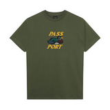 Pass Port Fast Duck T-Shirt - Olive