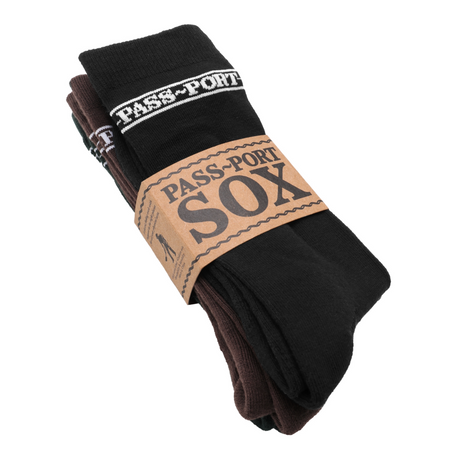 Pass Port Hi Sox 3-Pack - Black / Brown / Green