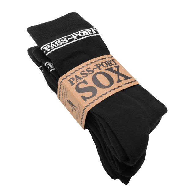 Pass Port Hi Sox 3-Pack - Black