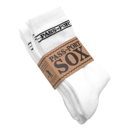 Pass Port Hi Sox 3-Pack - White