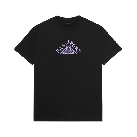 Pass Port Manuscript T-Shirt - Black