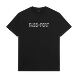 Pass Port Needlework T-Shirt - Black