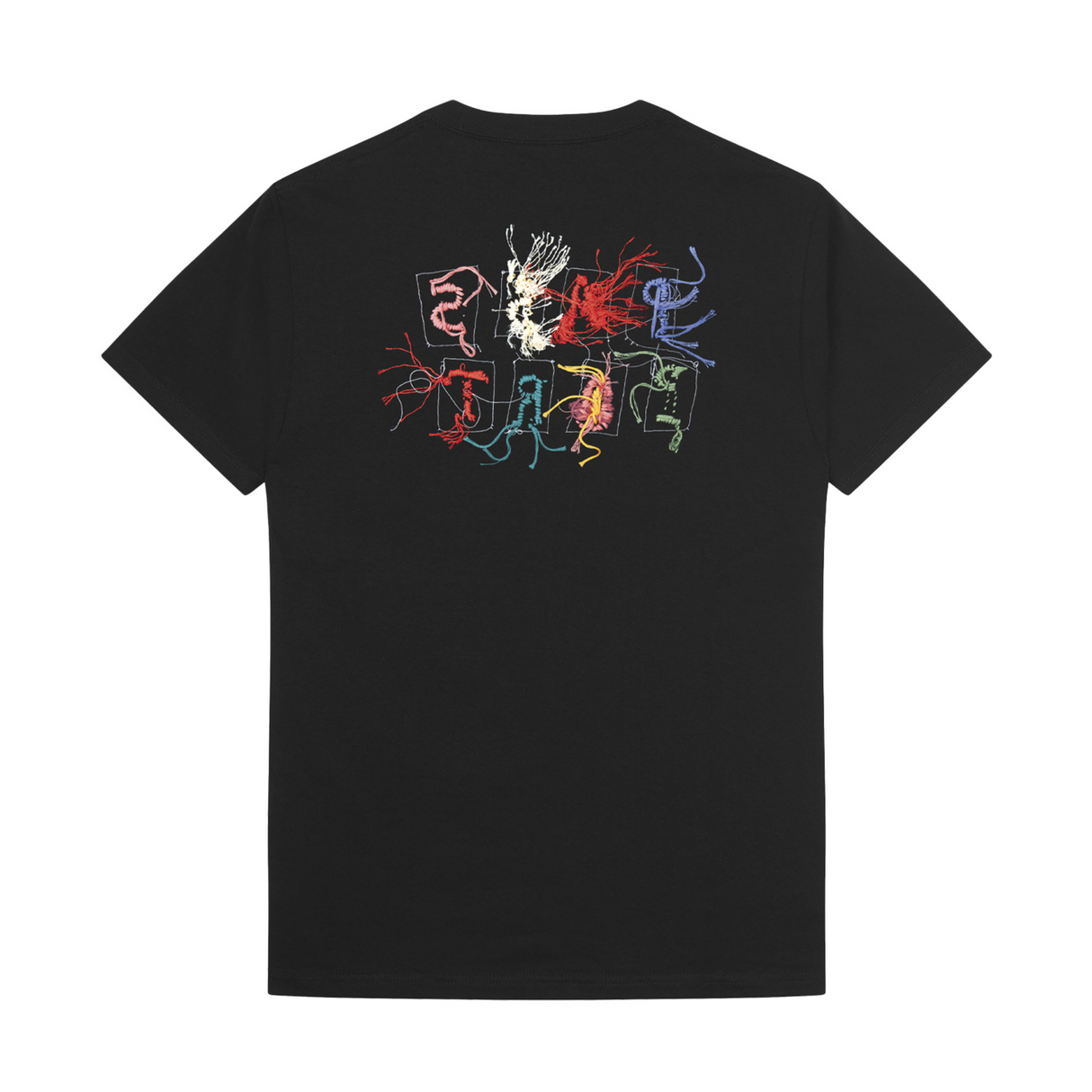 Pass Port Patchwork T-Shirt - Black