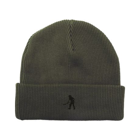 Pass Port Solid Cotton Beanie - Dark Military