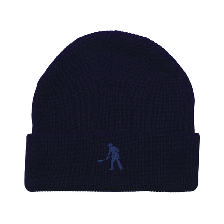 Pass Port Solid Cotton Beanie - Navy