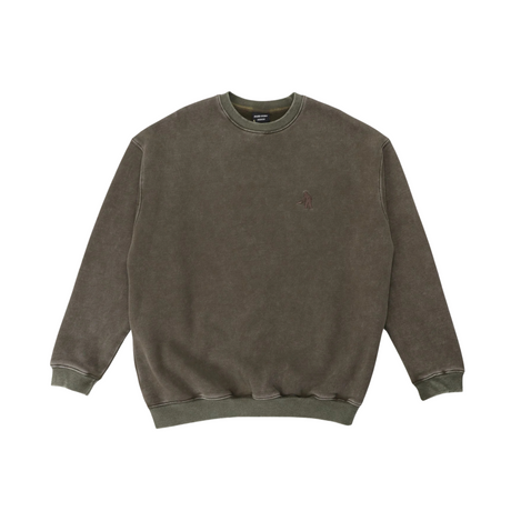 Pass Port Solid Workers Sweatshirt - Washed Bark