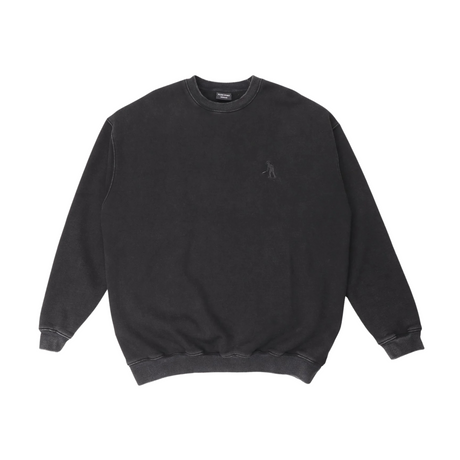 Pass Port Solid Workers Sweatshirt - Washed Black