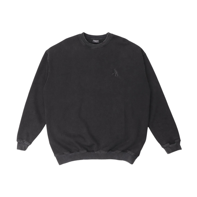 Pass Port Solid Workers Sweatshirt - Washed Black