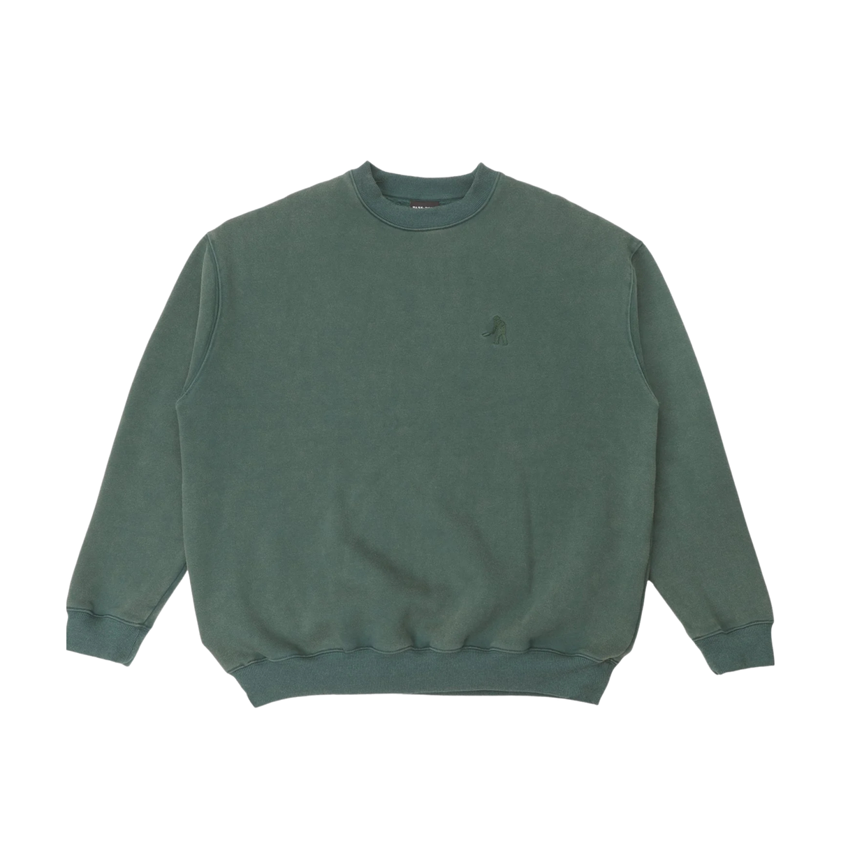 Pass Port Solid Workers Sweatshirt - Washed Forest Green