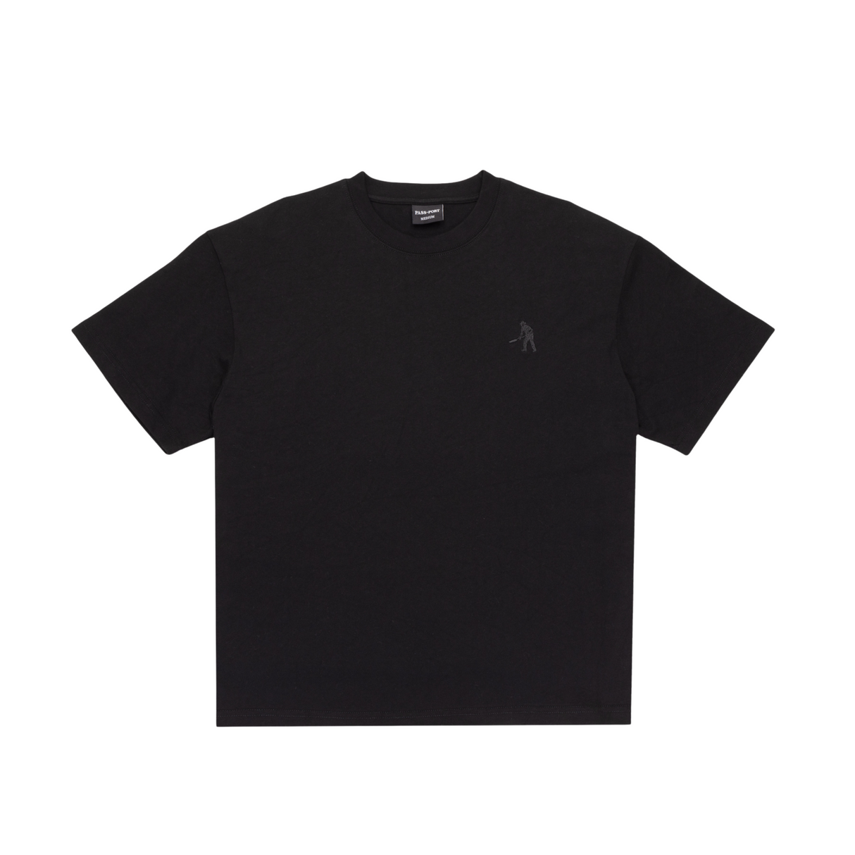 Pass Port Solid Workers T-Shirt (FW25) - Black