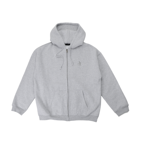 Pass Port Solid Workers Zip Hoodie - Ash