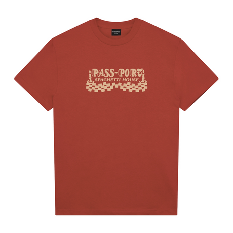 Pass Port Spag House T-Shirt - Brick Red