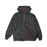 Pass Port Weathered Diggers Club Zip Hoodie - Black