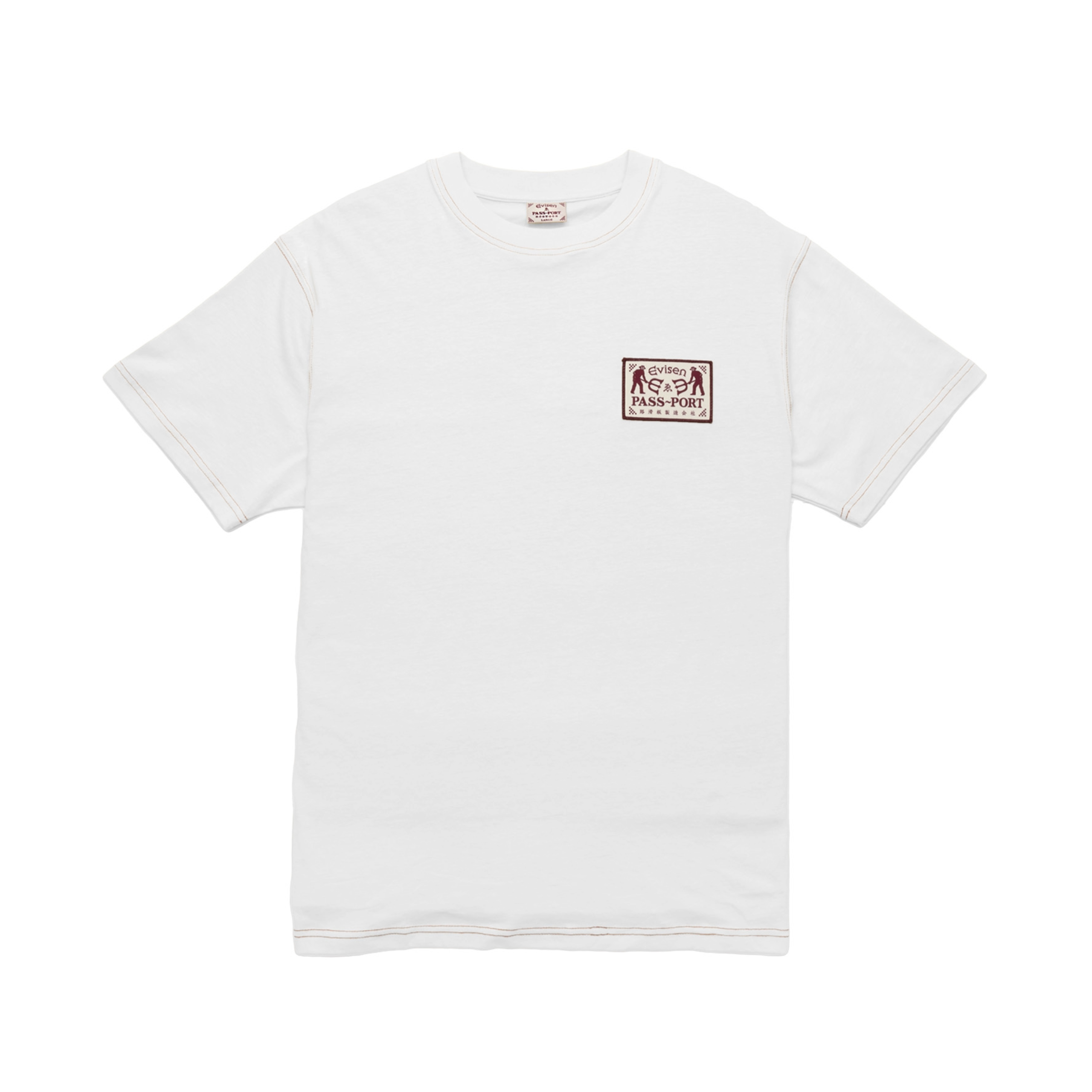 Pass Port x Evisen Logo Lock~Up T-Shirt - White exclusive at Remix ...