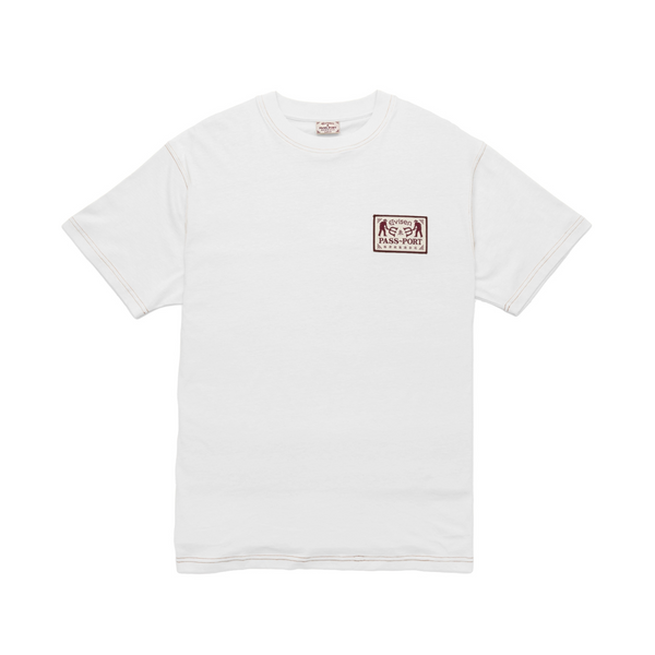 Pass Port x Evisen Logo Lock~Up T-Shirt - White