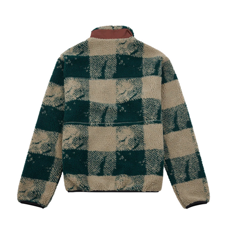 Penfield Mattawa Textured Check Sherpa Jacket - June Bug