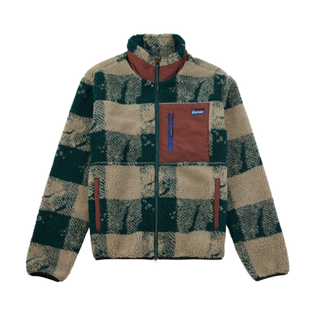 Penfield Mattawa Textured Check Sherpa Jacket - June Bug