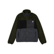 Penfield P Bear Colour Block Borg Zip Thru Jacket - Castlerock