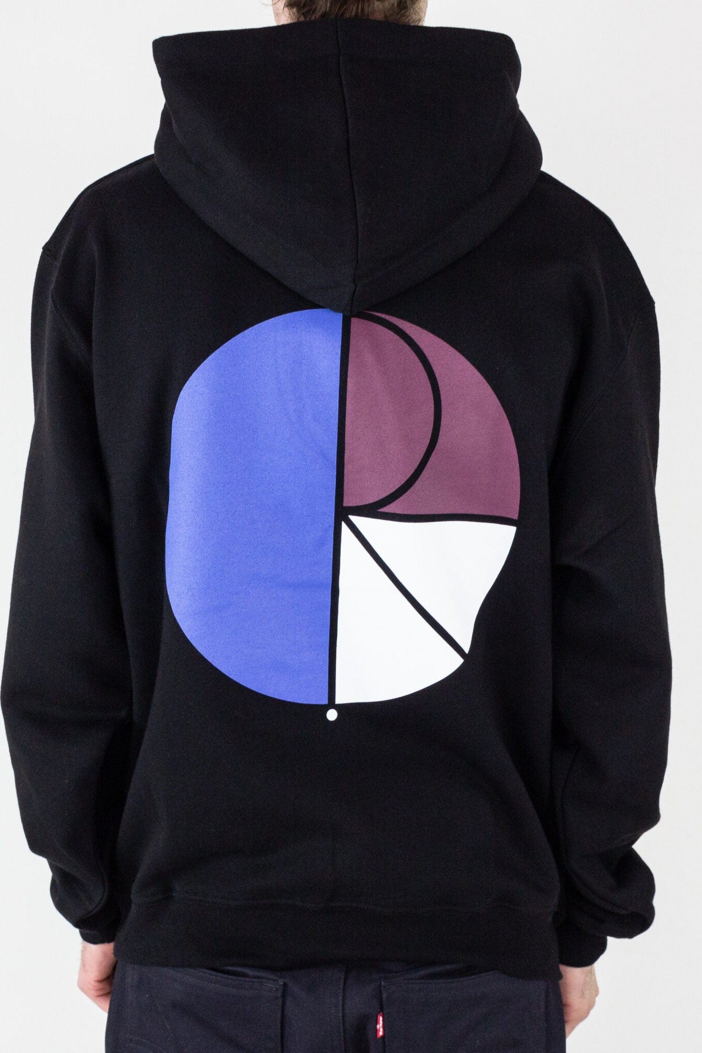 Polar Skate Co. 3 Tone Fill Logo Hoodie Black exclusive at Remix Remix Casuals